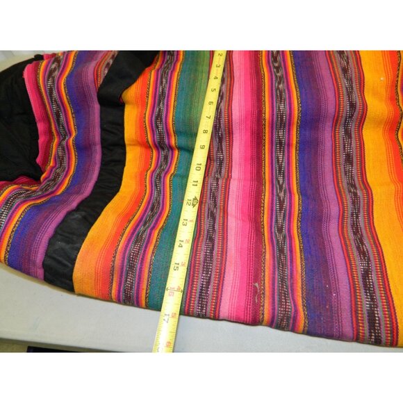 Peru Guatemala Colorful Striped Tote Bag Gym Travel Colorful Ethnic Weekender - Picture 3 of 7